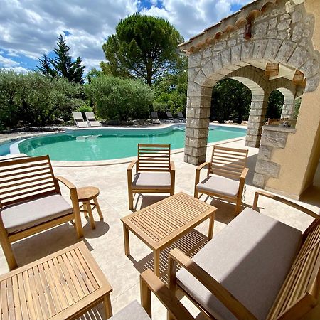 Maison Pour 12P, Piscine A Debordement Chauffee D'Avril A Octobre Inclus Ruoms Εξωτερικό φωτογραφία